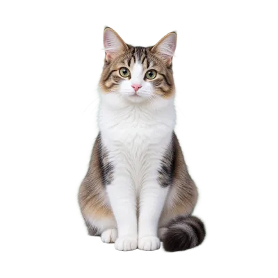 Cute Realistic Cat PNG