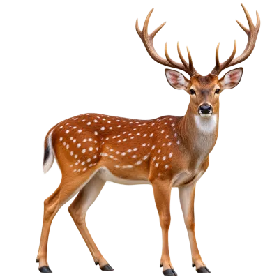 Majestic Spotted Deer Stag Cutout Transparent PNG Free Download
